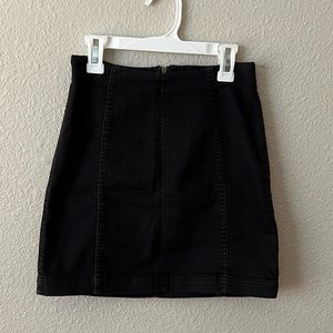 Free people black mini skirt
